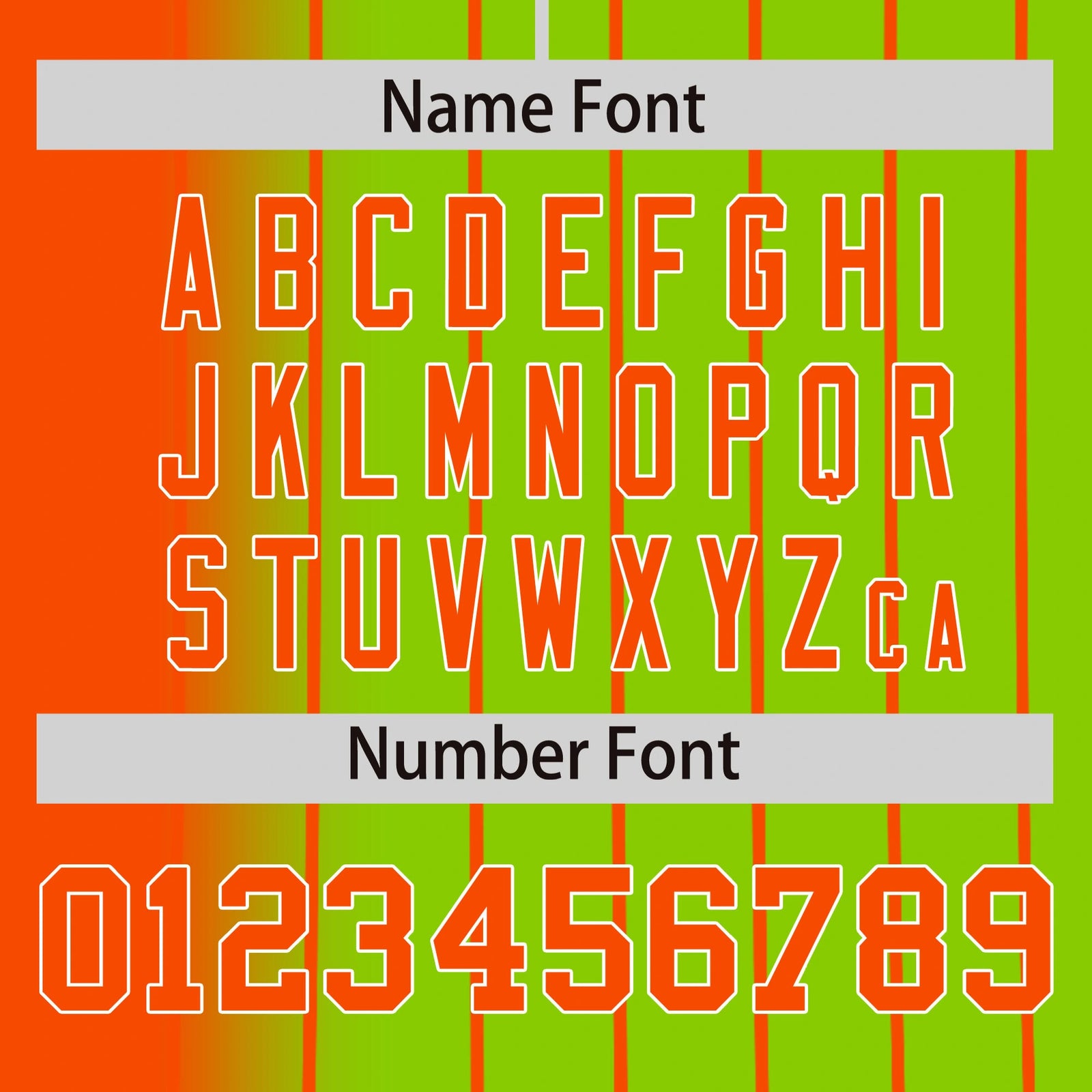 Custom Orange Neon-Green Pinstripe Orange Authentic Baseball Jersey