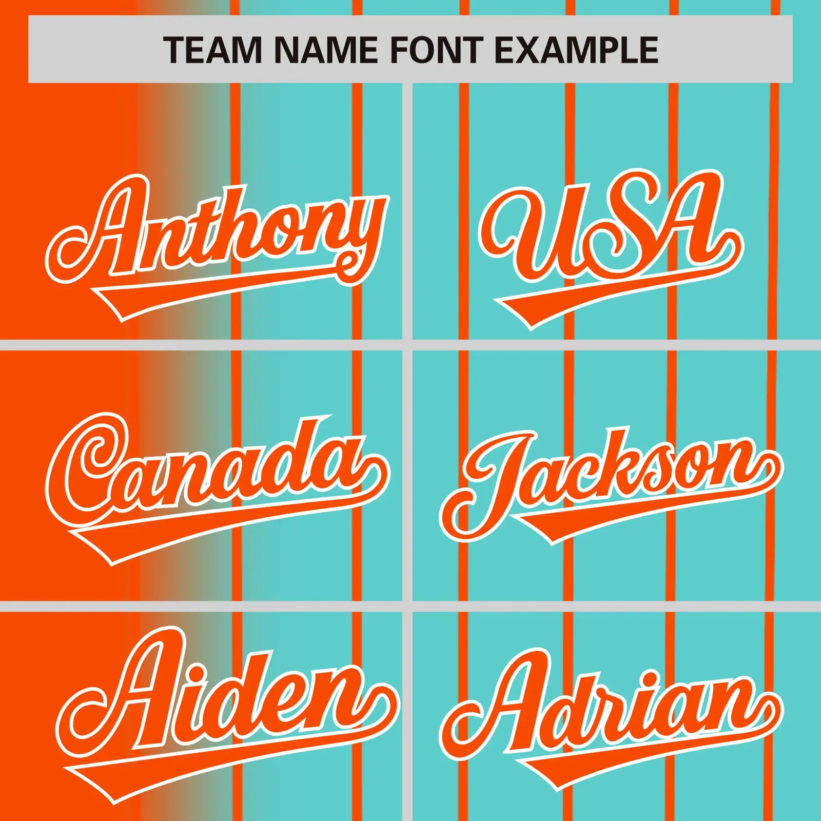 Custom Orange Light-Blue Pinstripe Orange Authentic Baseball Jersey