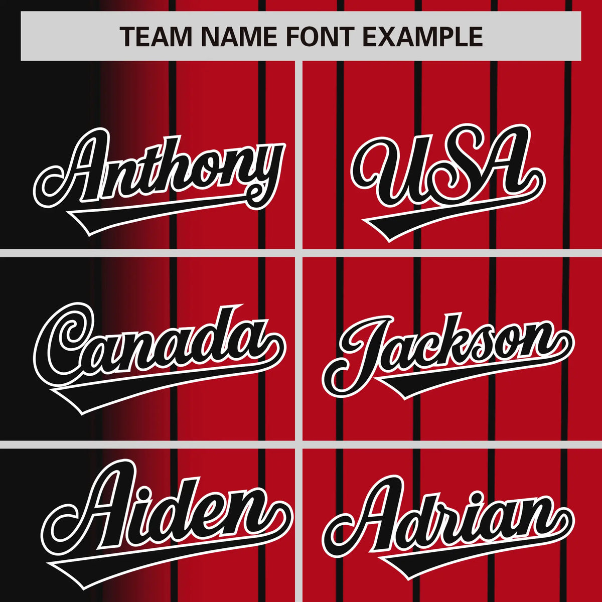 Custom Black Red Pinstripe Black Authentic Baseball Jersey