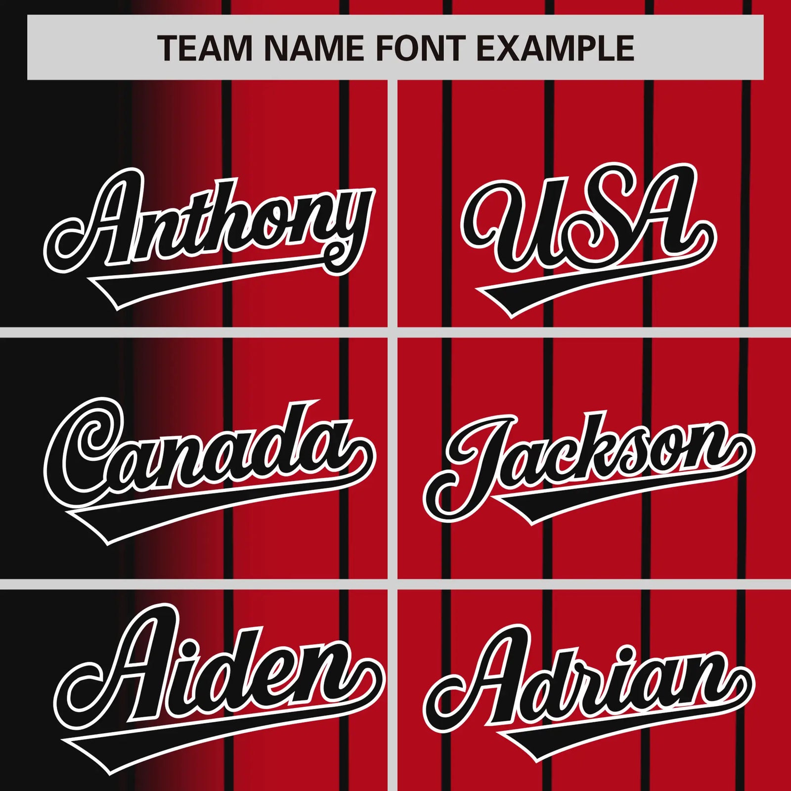 Custom Black Red Pinstripe Black Authentic Baseball Jersey