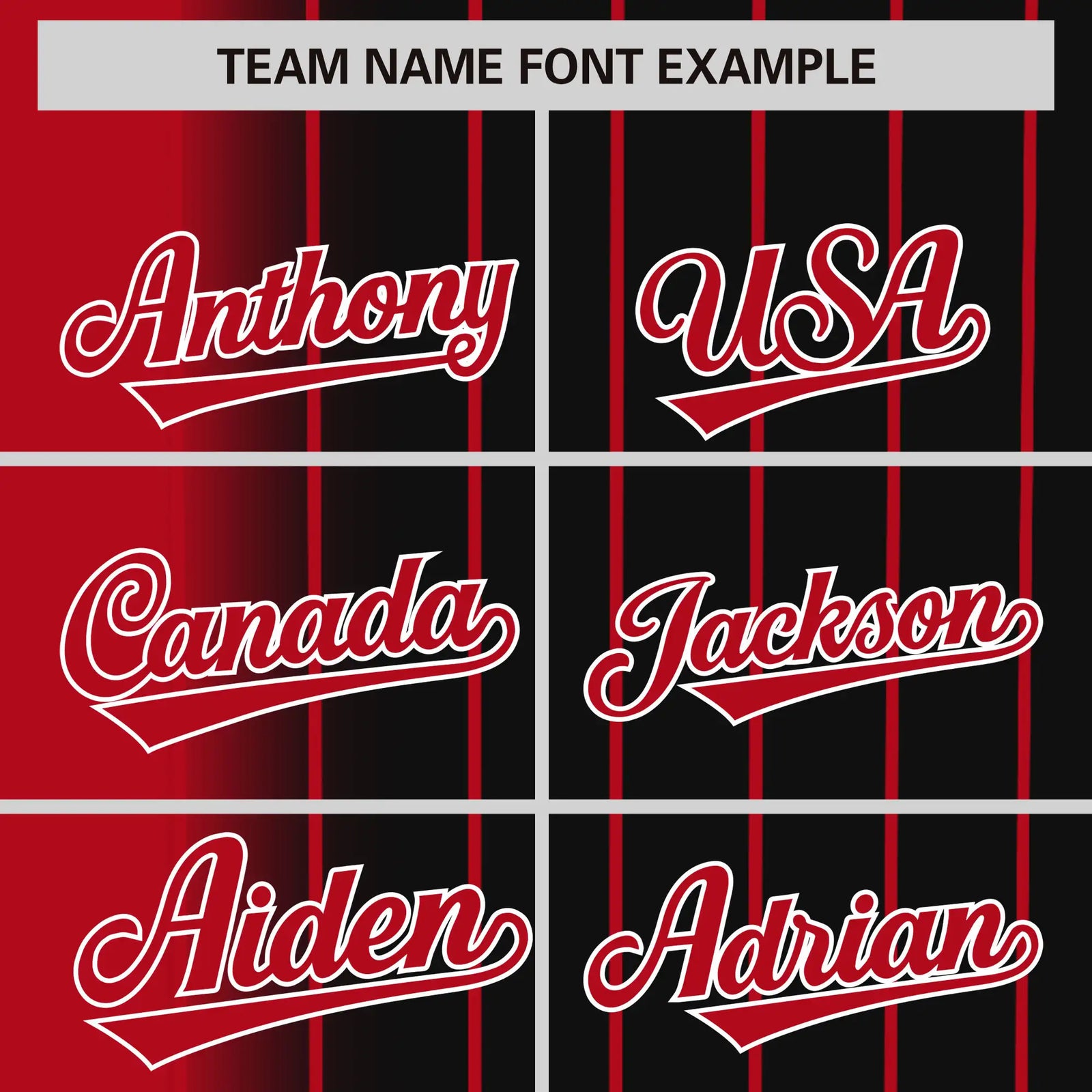 Custom Red Black Pinstripe Red Authentic Baseball Jersey