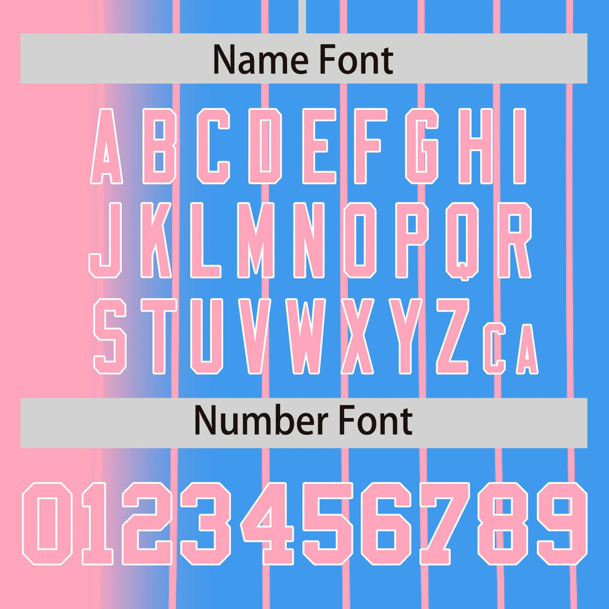 Custom Pink Blue Pinstripe Pink Authentic Baseball Jersey