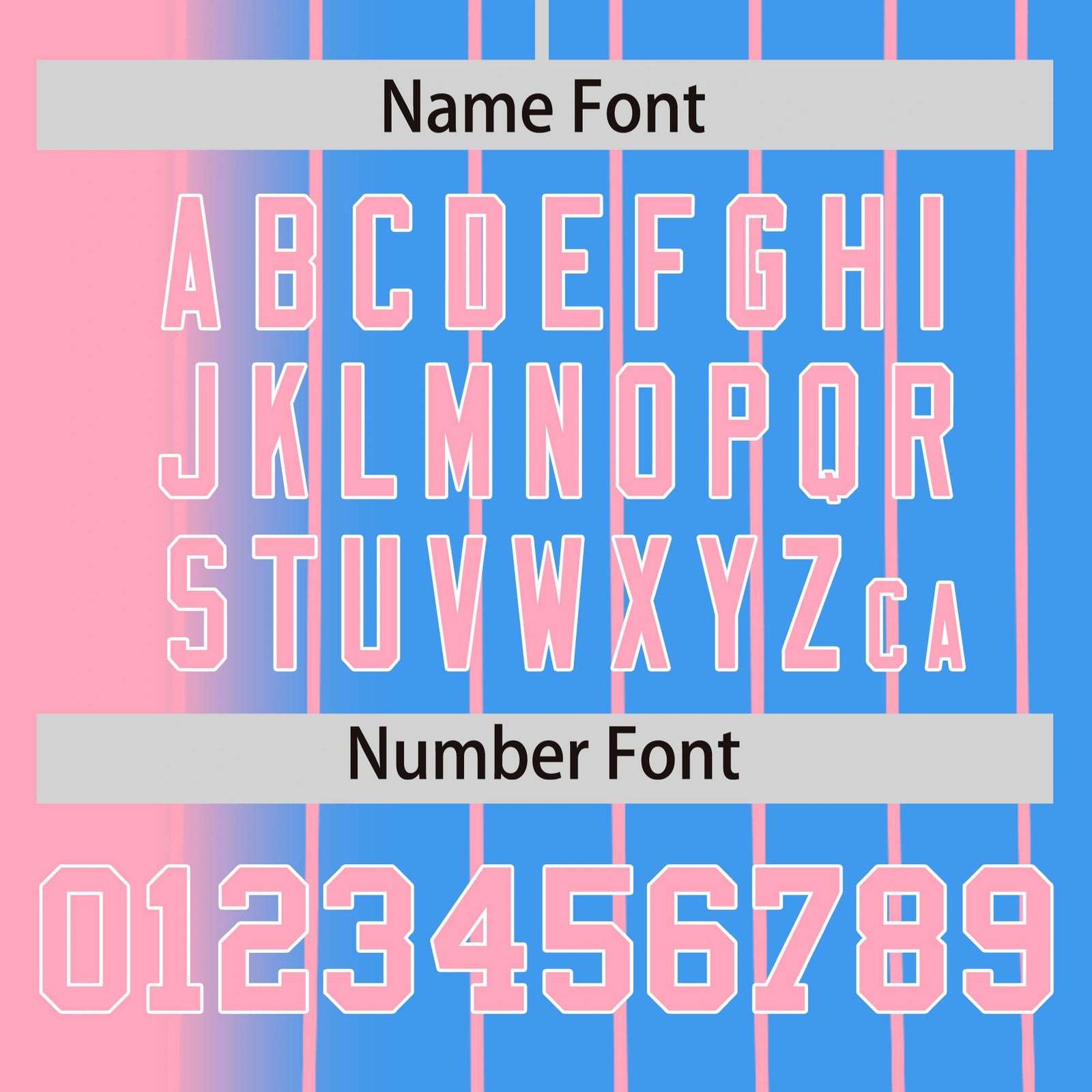 Custom Pink Blue Pinstripe Pink Authentic Baseball Jersey