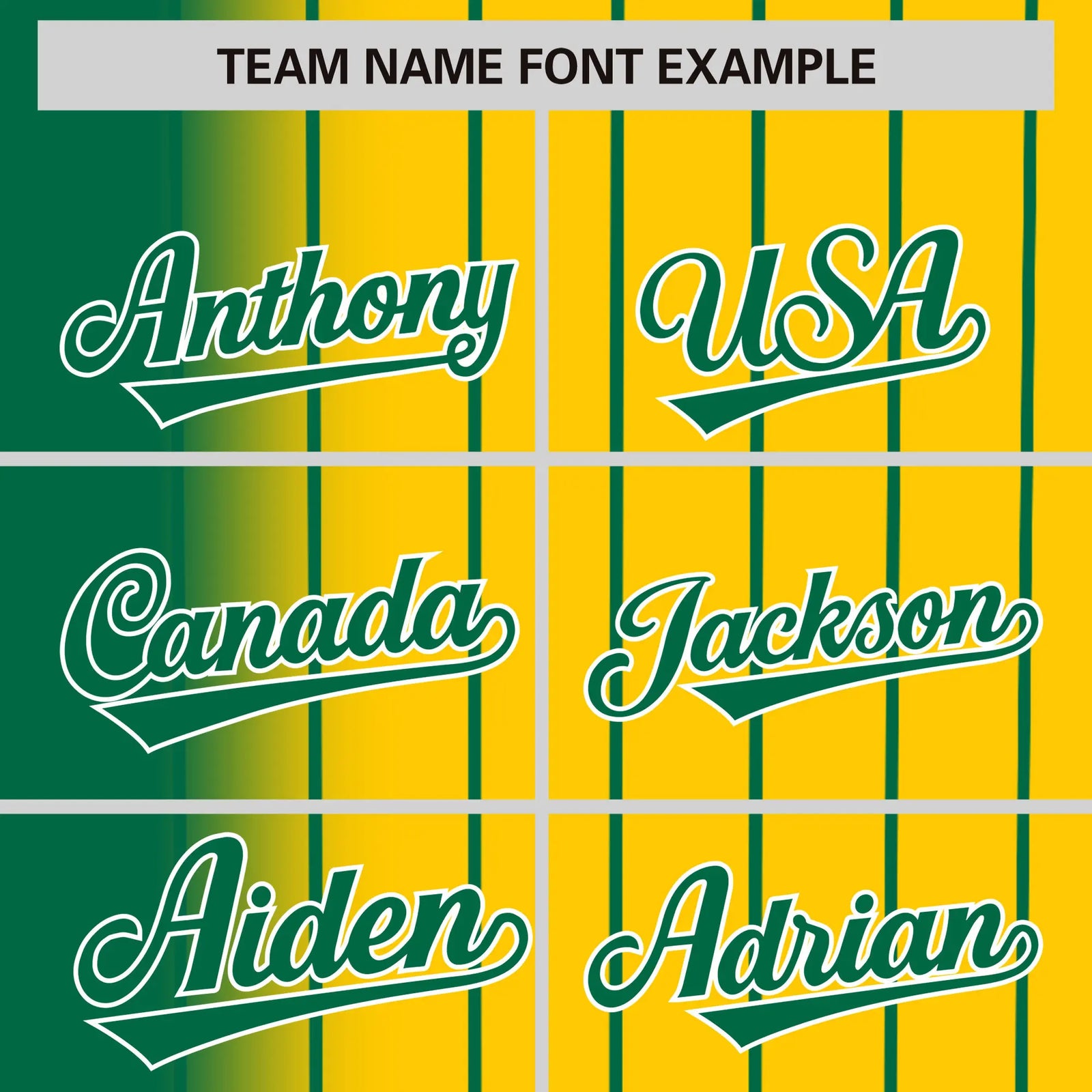 Custom Green Yellow Pinstripe Green Authentic Baseball Jersey