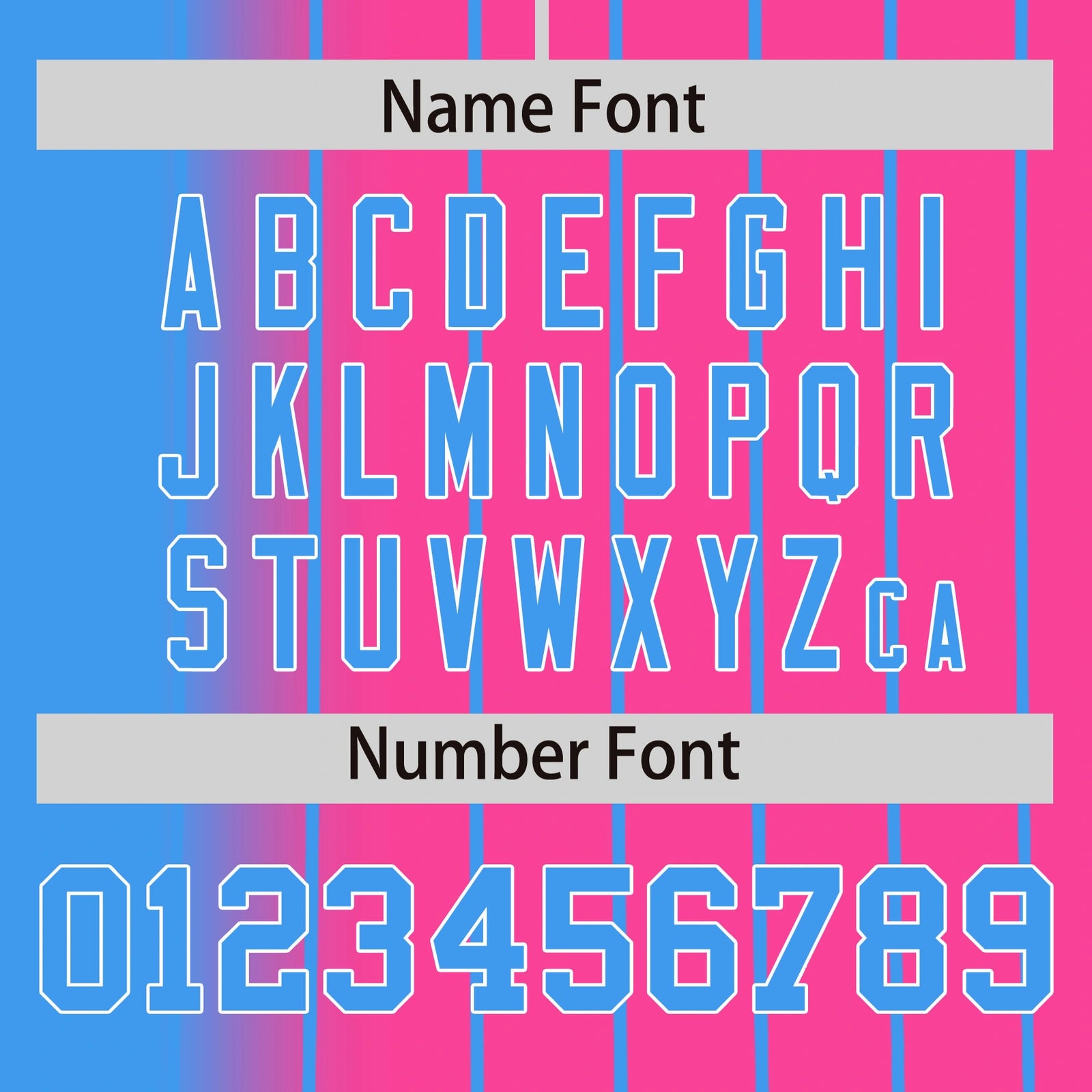 Custom Blue Pink Pinstripe Blue Authentic Baseball Jersey