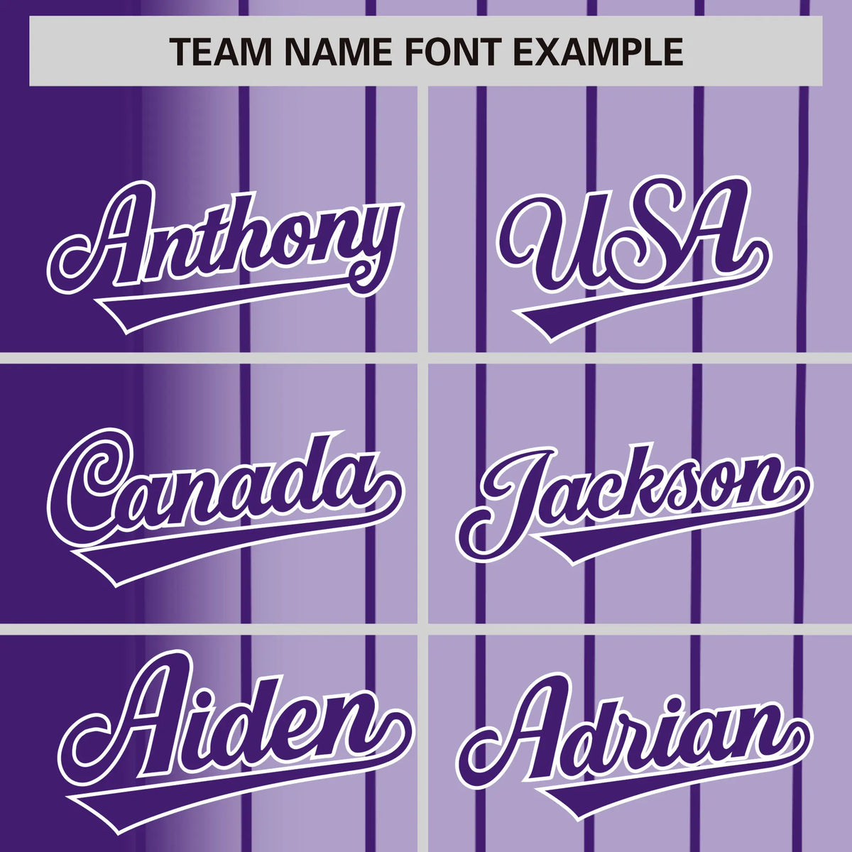 Custom Purple Light Purple Pinstripe Purple Authentic Baseball Jersey