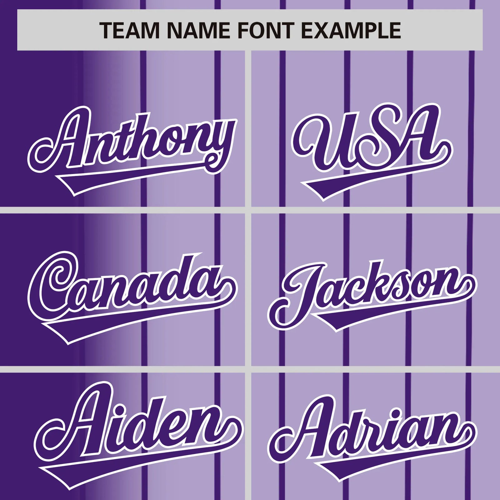 Custom Purple Light Purple Pinstripe Purple Authentic Baseball Jersey