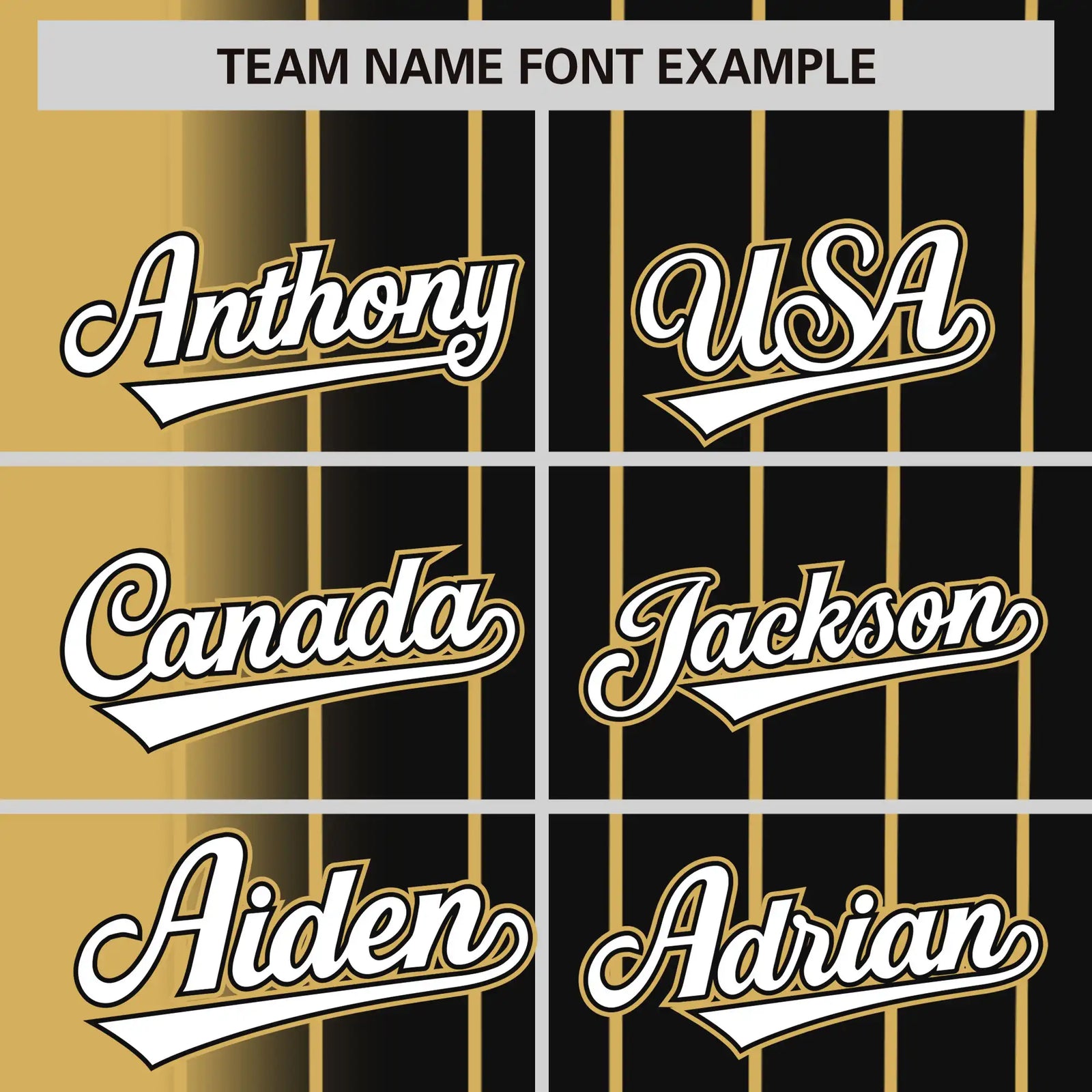 Custom Old-Gold Black Pinstripe White Authentic Baseball Jersey