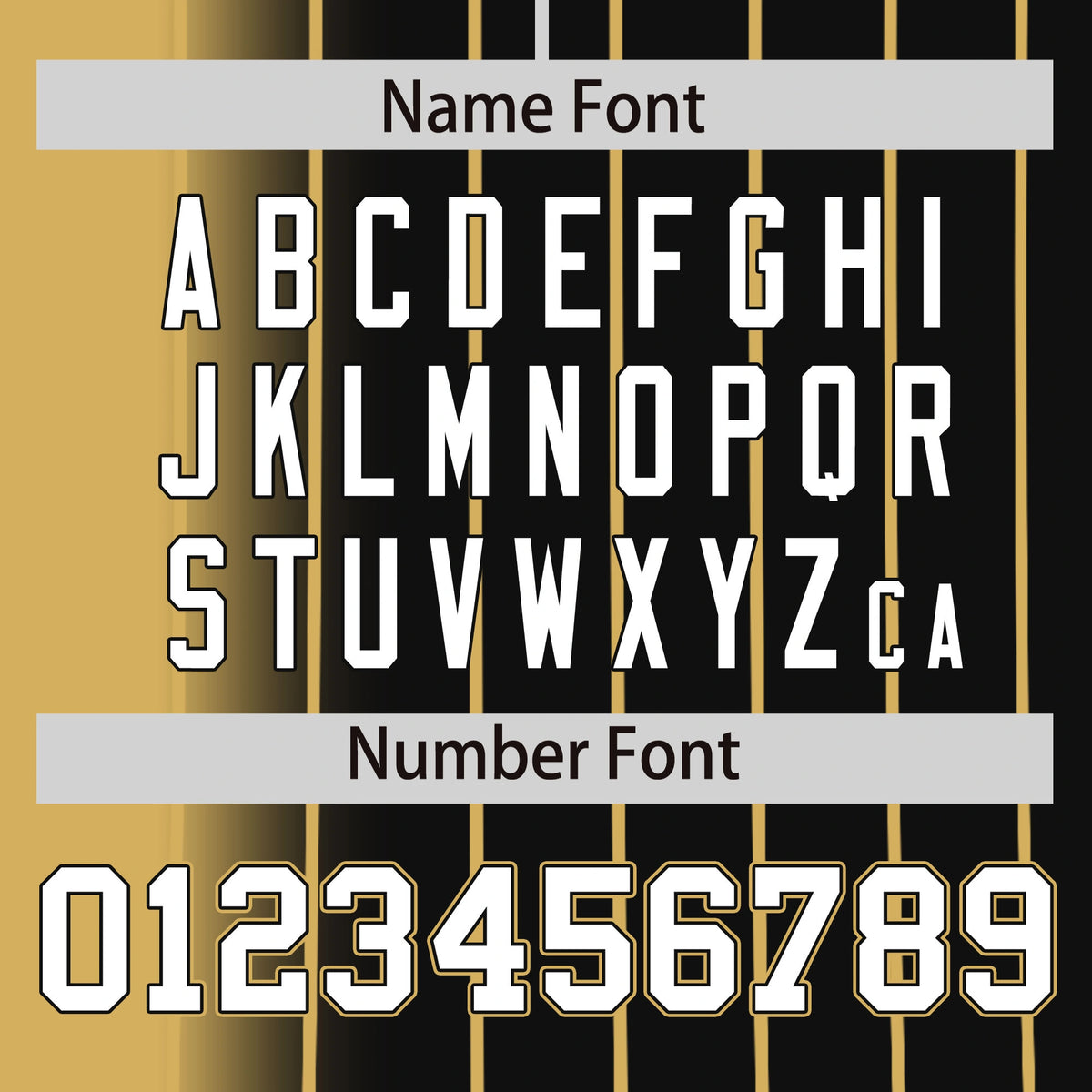 Custom Old-Gold Black Pinstripe White Authentic Baseball Jersey