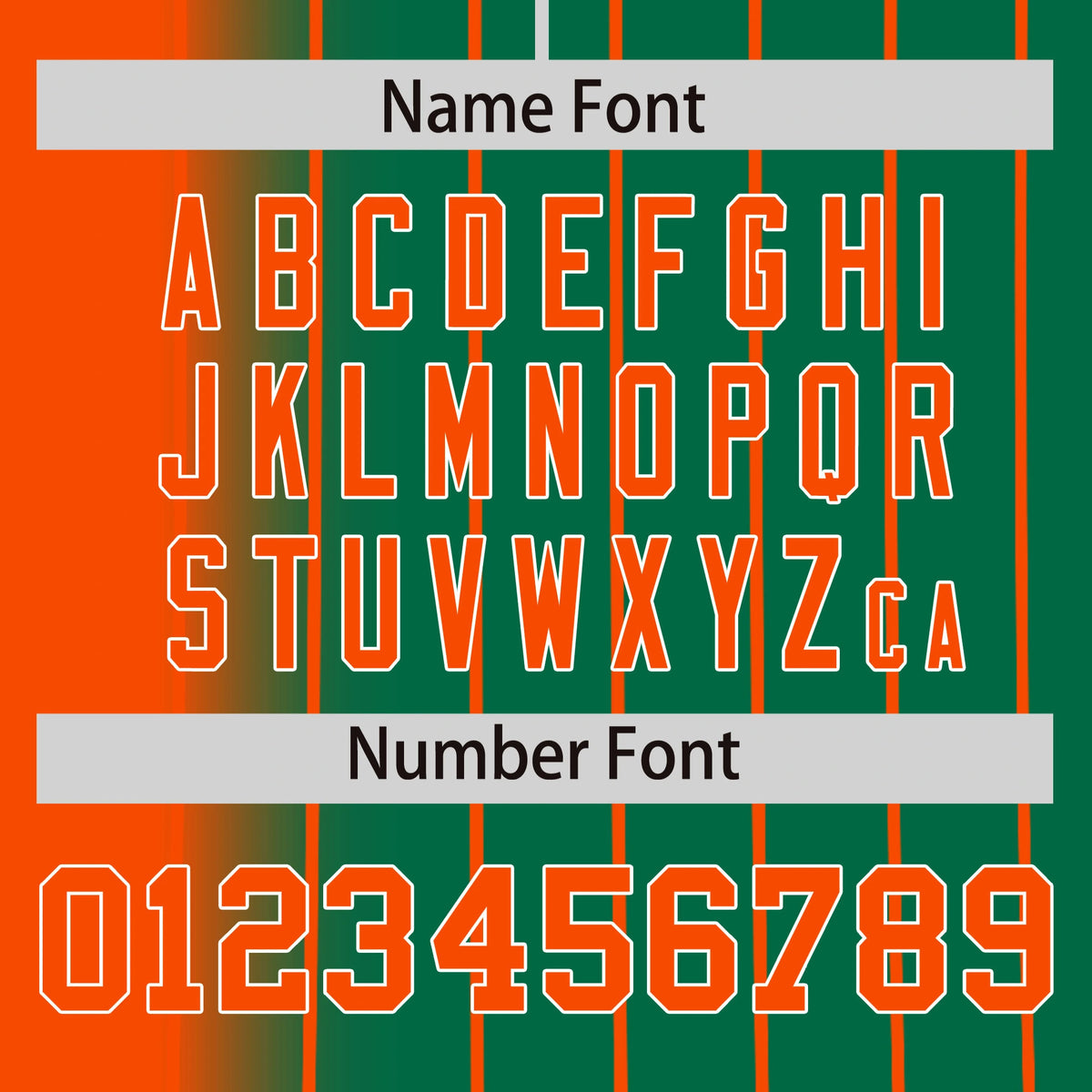 Custom Orange Green Pinstripe Orange Authentic Baseball Jersey