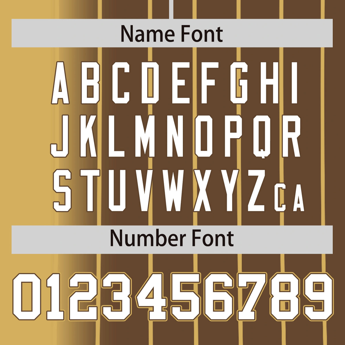 Custom Old-Gold Brown Pinstripe White Authentic Baseball Jersey