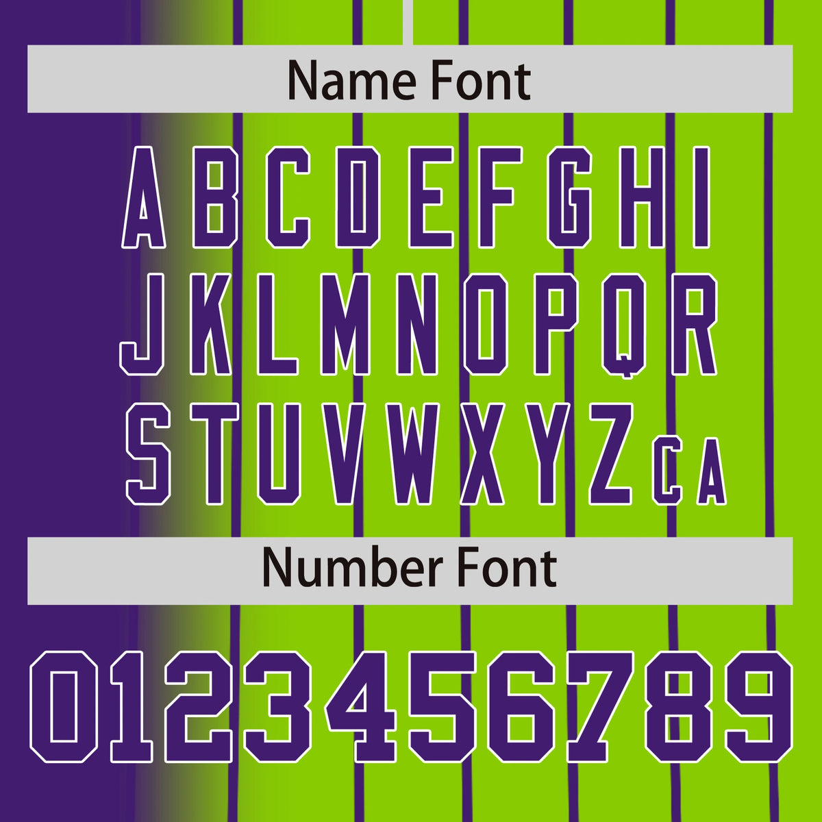 Custom Purple Neon Green Pinstripe Purple Authentic Baseball Jersey