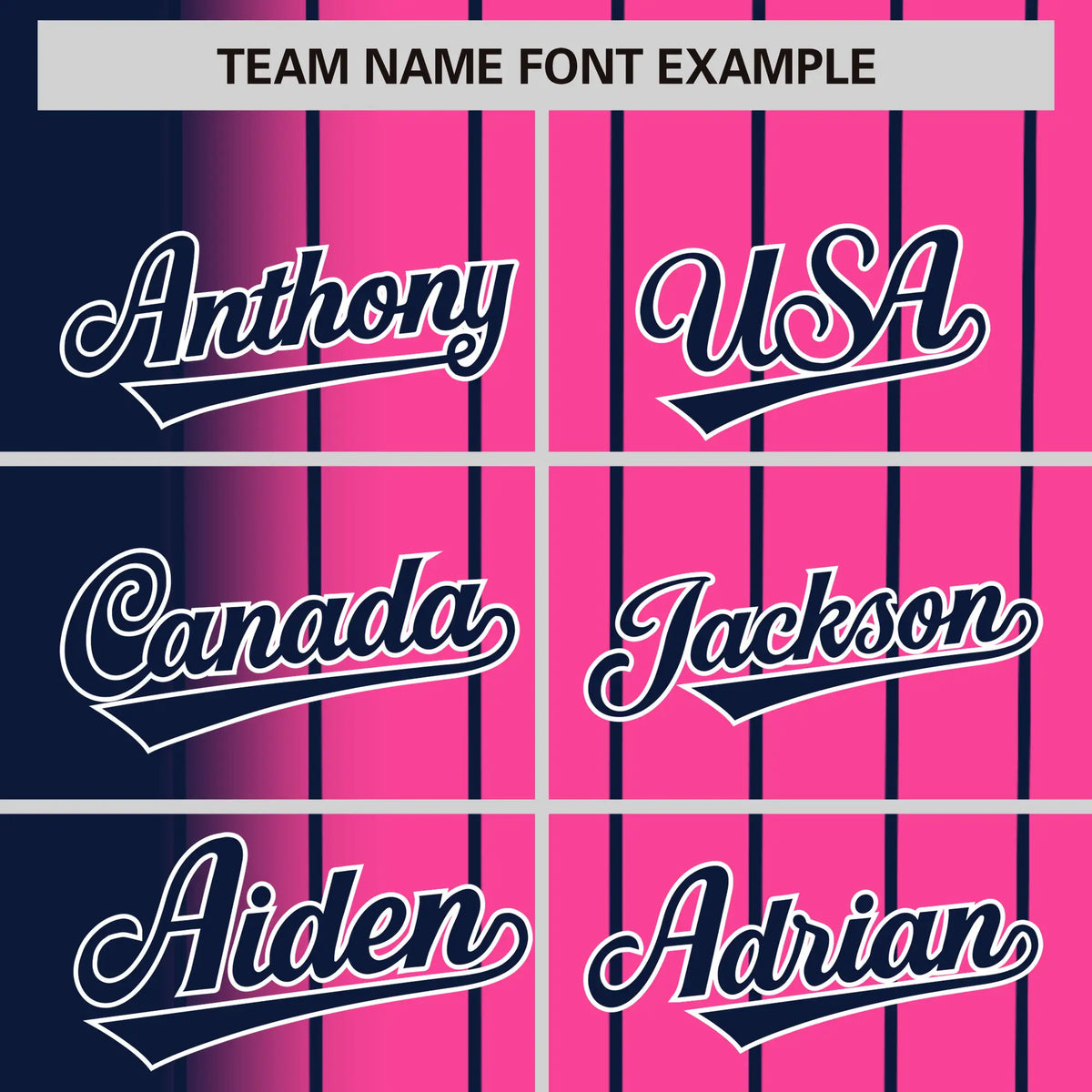 Custom Navy Pink Pinstripe Navy Authentic Baseball Jersey