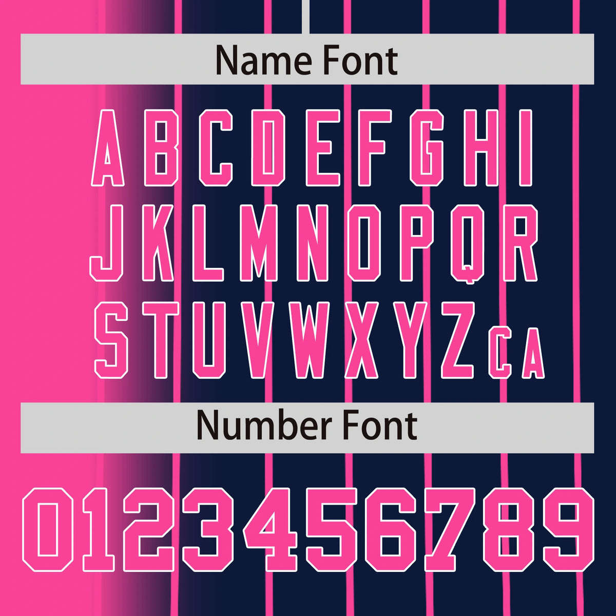 Custom Pink Navy Pinstripe Pink Authentic Baseball Jersey