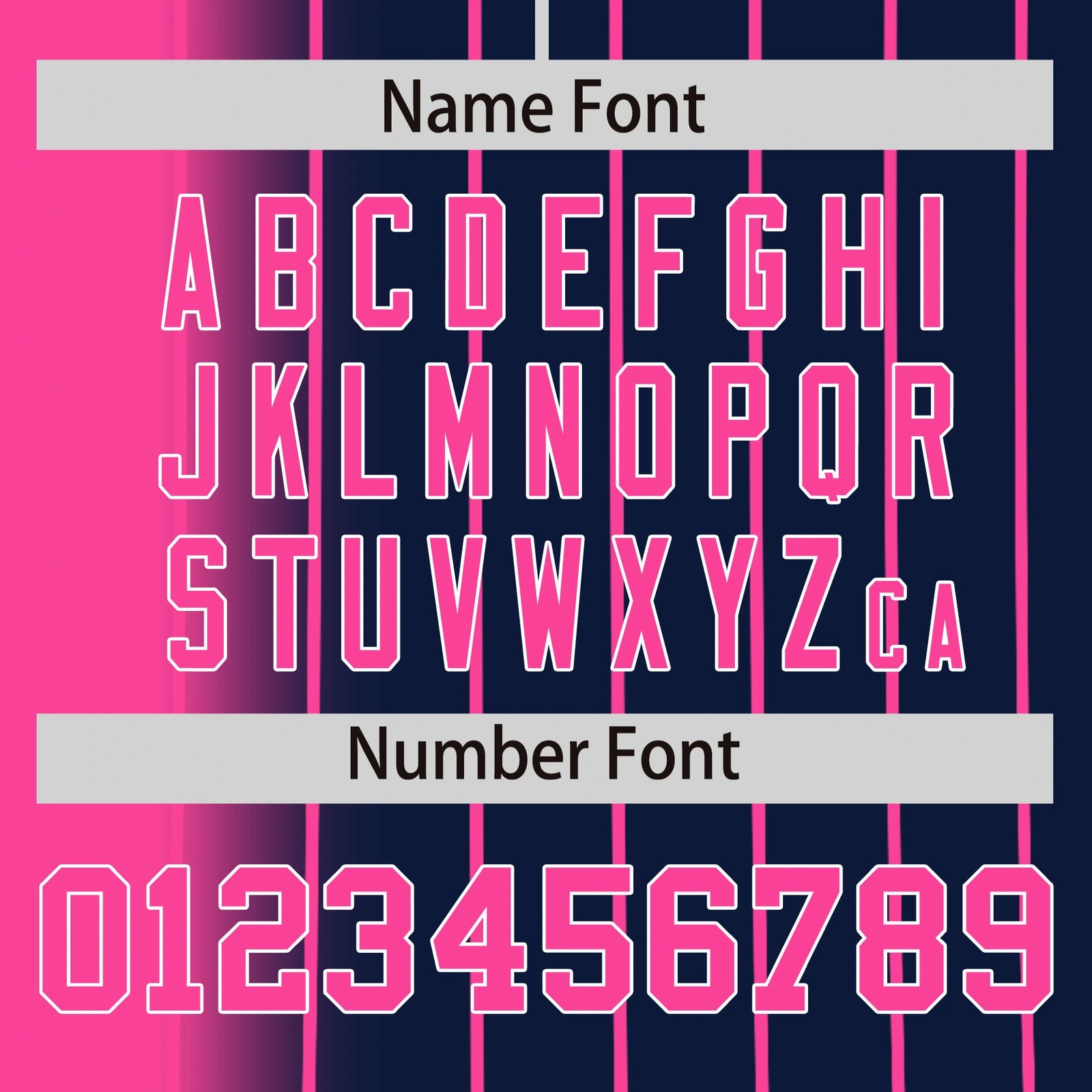 Custom Pink Navy Pinstripe Pink Authentic Baseball Jersey