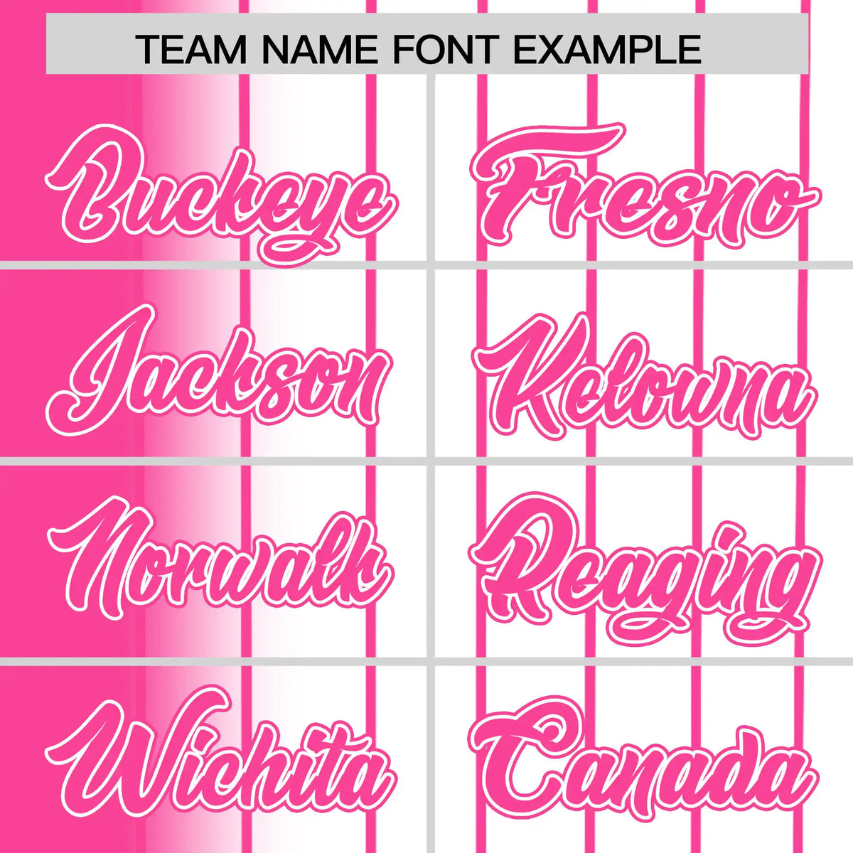 Custom Pink White Pinstripe Pink Authentic Baseball Jersey