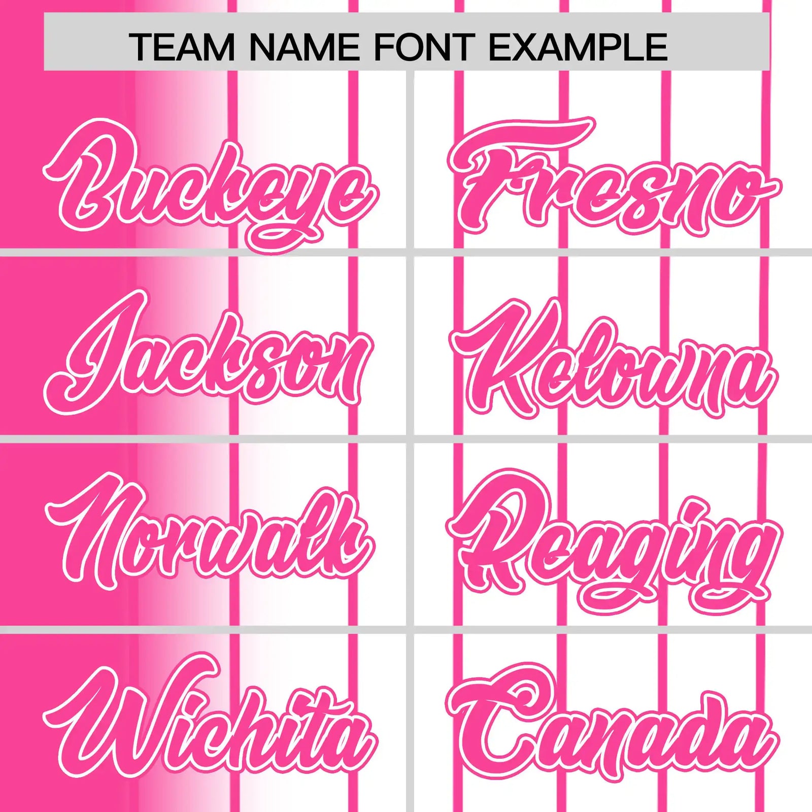 Custom Pink White Pinstripe Pink Authentic Baseball Jersey