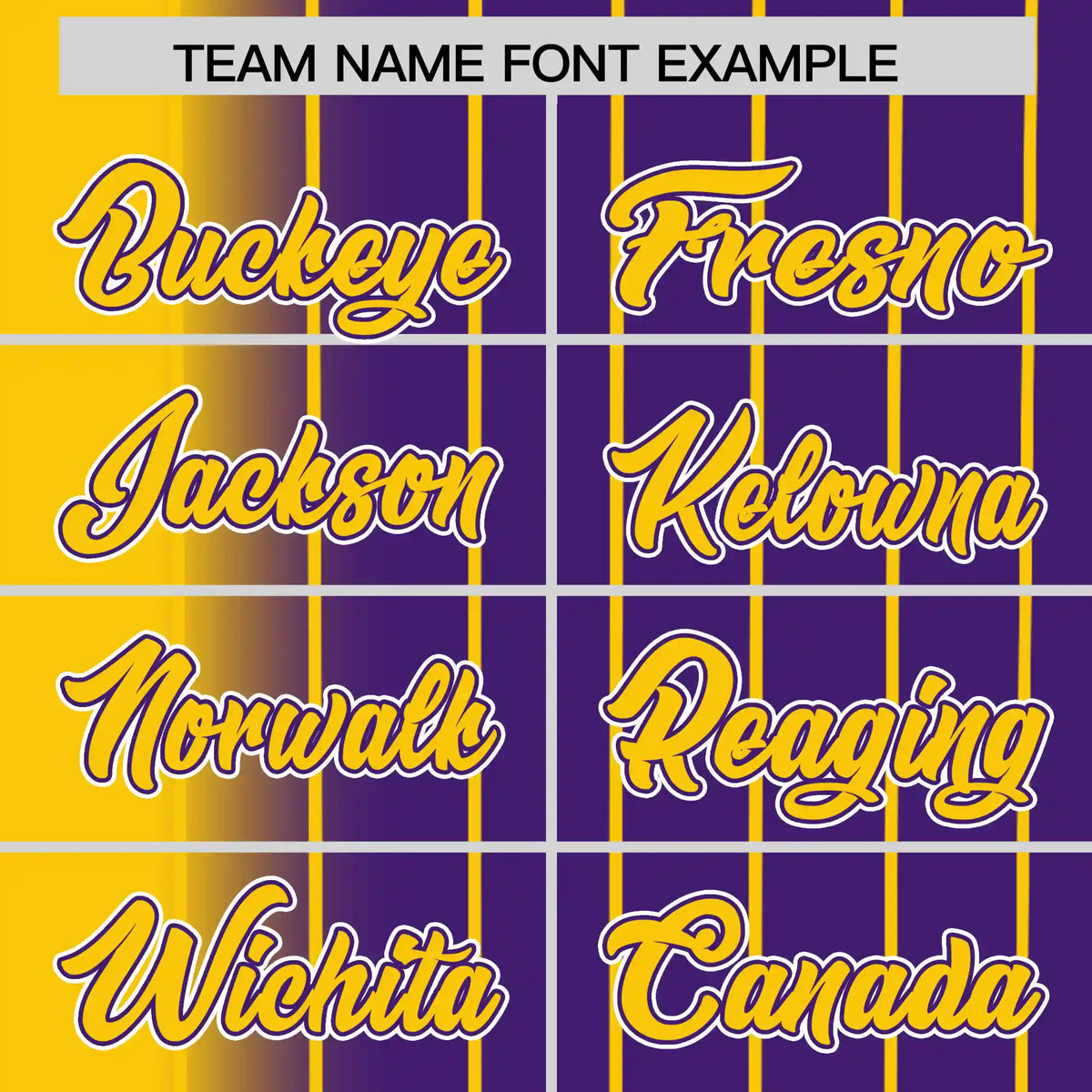 Custom Yellow Purple Pinstripe Yellow Authentic Baseball Jersey
