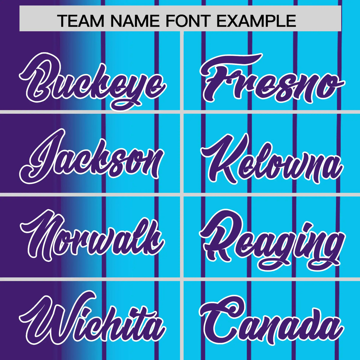 Custom Purple Blue Pinstripe Purple Authentic Baseball Jersey