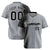 Custom Black Gray Pinstripe Black Authentic Baseball Jersey