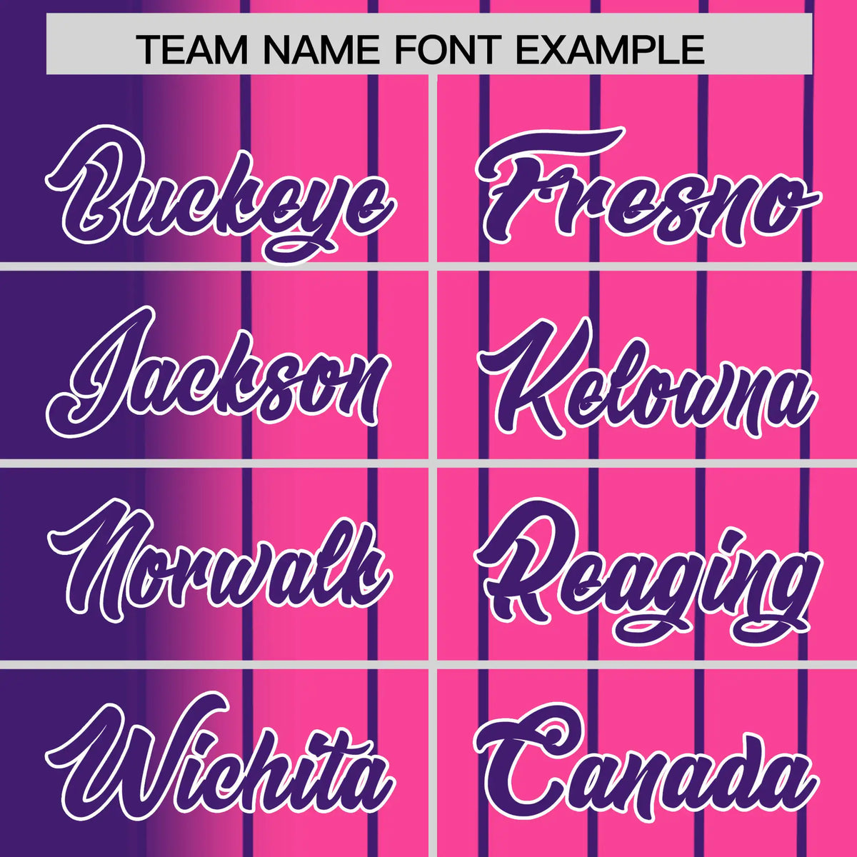 Custom Purple Pink Pinstripe Purple Authentic Baseball Jersey