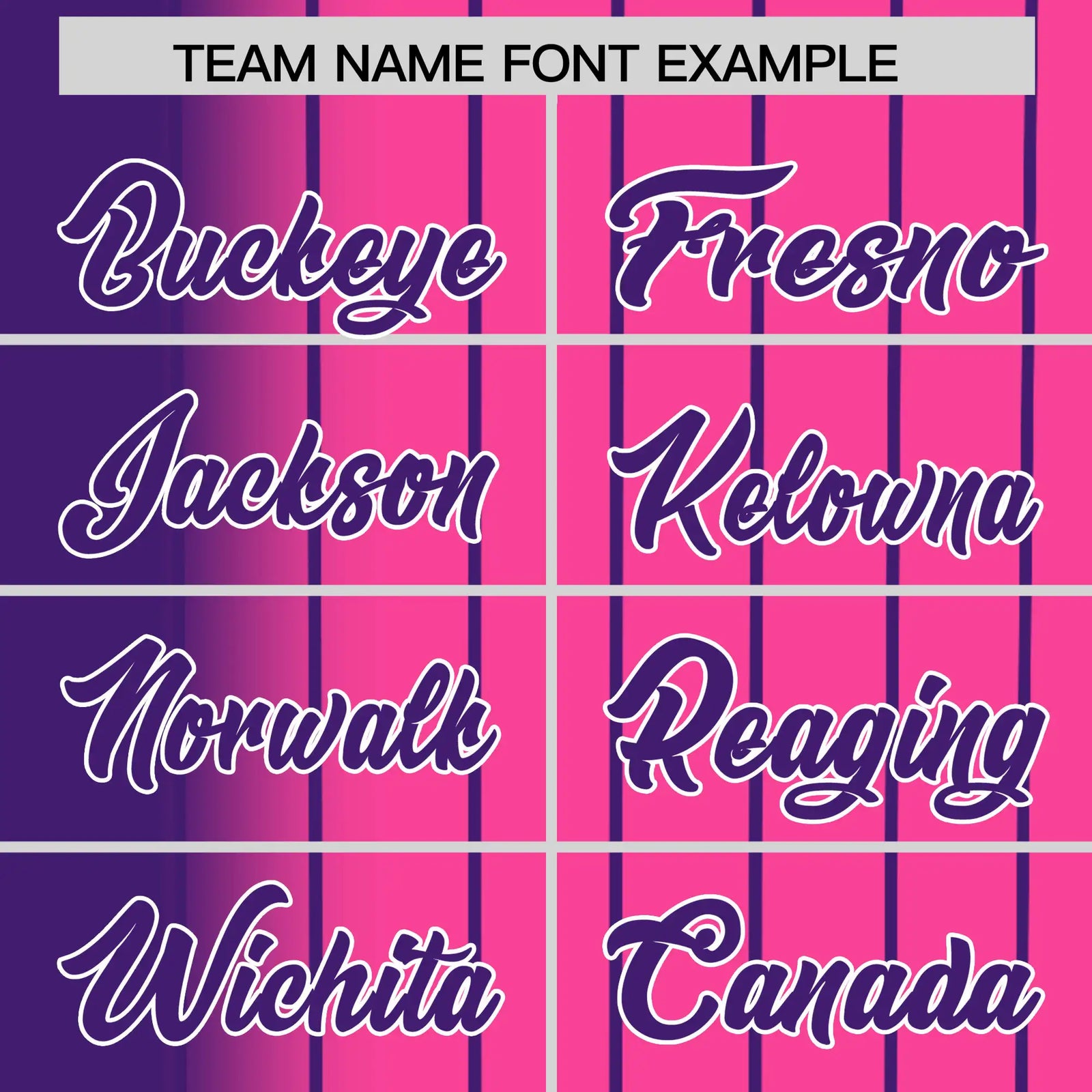 Custom Purple Pink Pinstripe Purple Authentic Baseball Jersey