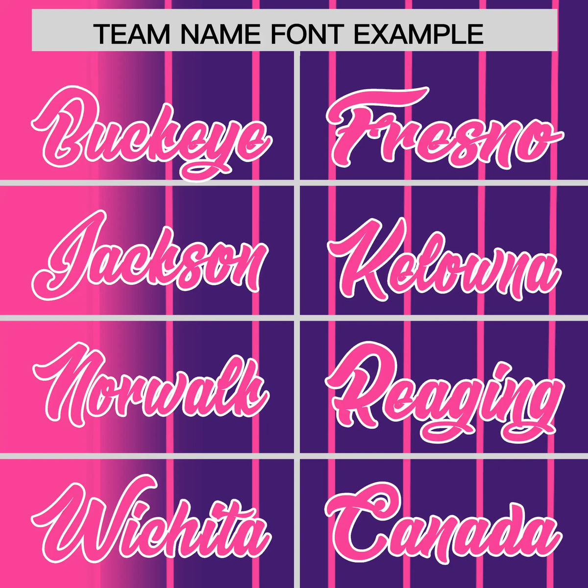 Custom Pink Purple Pinstripe Pink Authentic Baseball Jersey