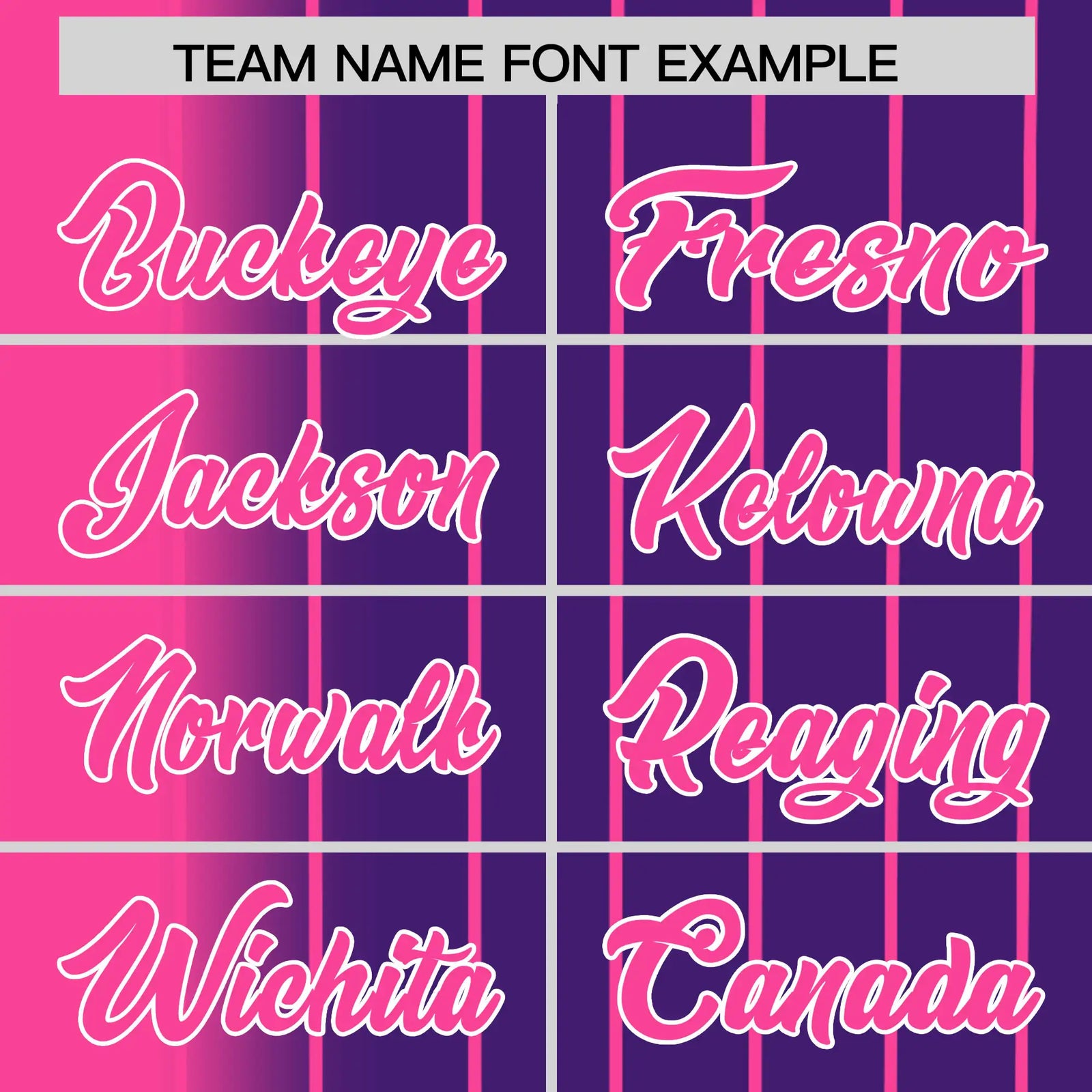 Custom Pink Purple Pinstripe Pink Authentic Baseball Jersey