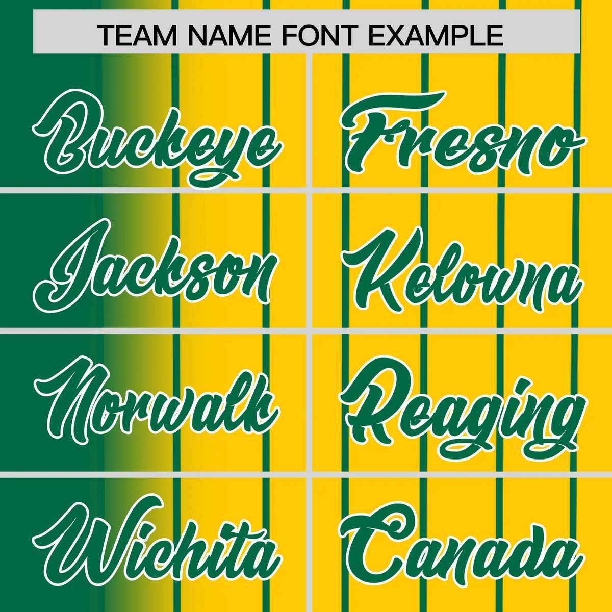 Custom Green Yellow Pinstripe Green Authentic Baseball Jersey