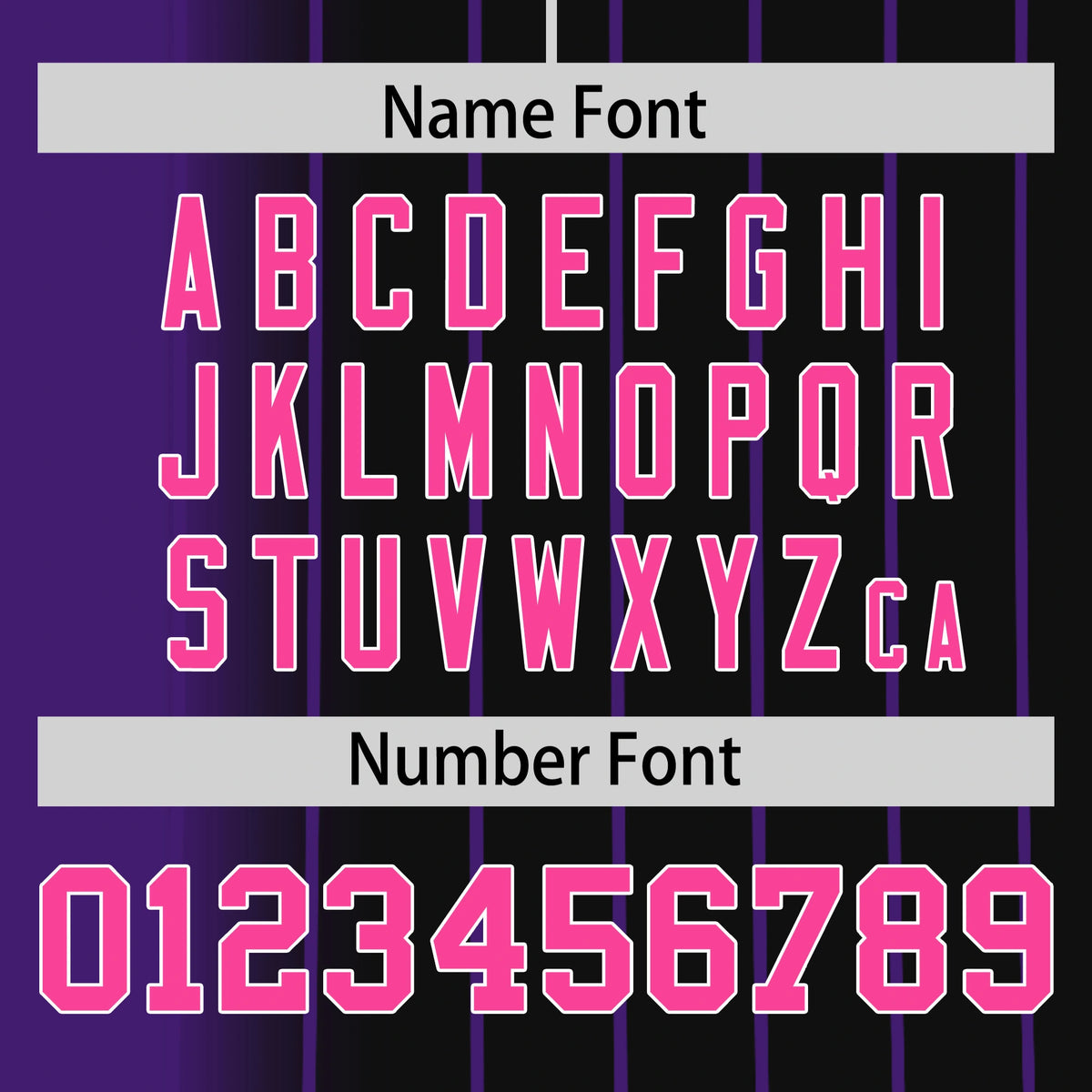 Custom Purple Black Pinstripe Pink Authentic Baseball Jersey