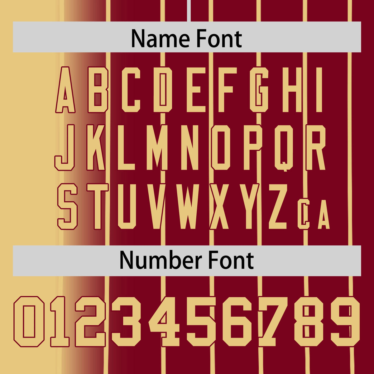 Custom Old-Gold Crimson Pinstripe Old-Gold Authentic Baseball Jersey