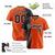 Custom Black Bay-Orange Pinstripe Black Authentic Baseball Jersey