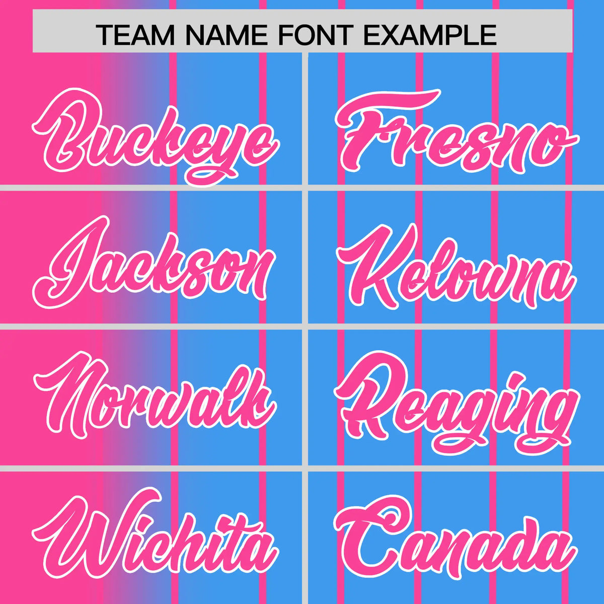 Custom Pink Blue Pinstripe Pink Authentic Baseball Jersey