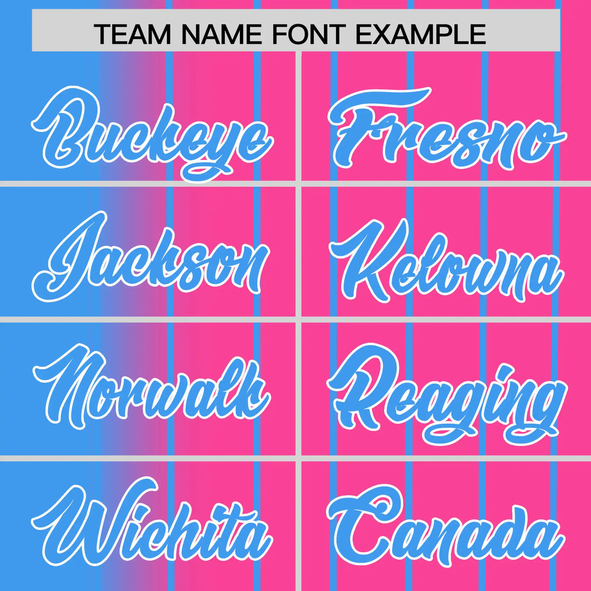 Custom Blue Pink Pinstripe Blue Authentic Baseball Jersey