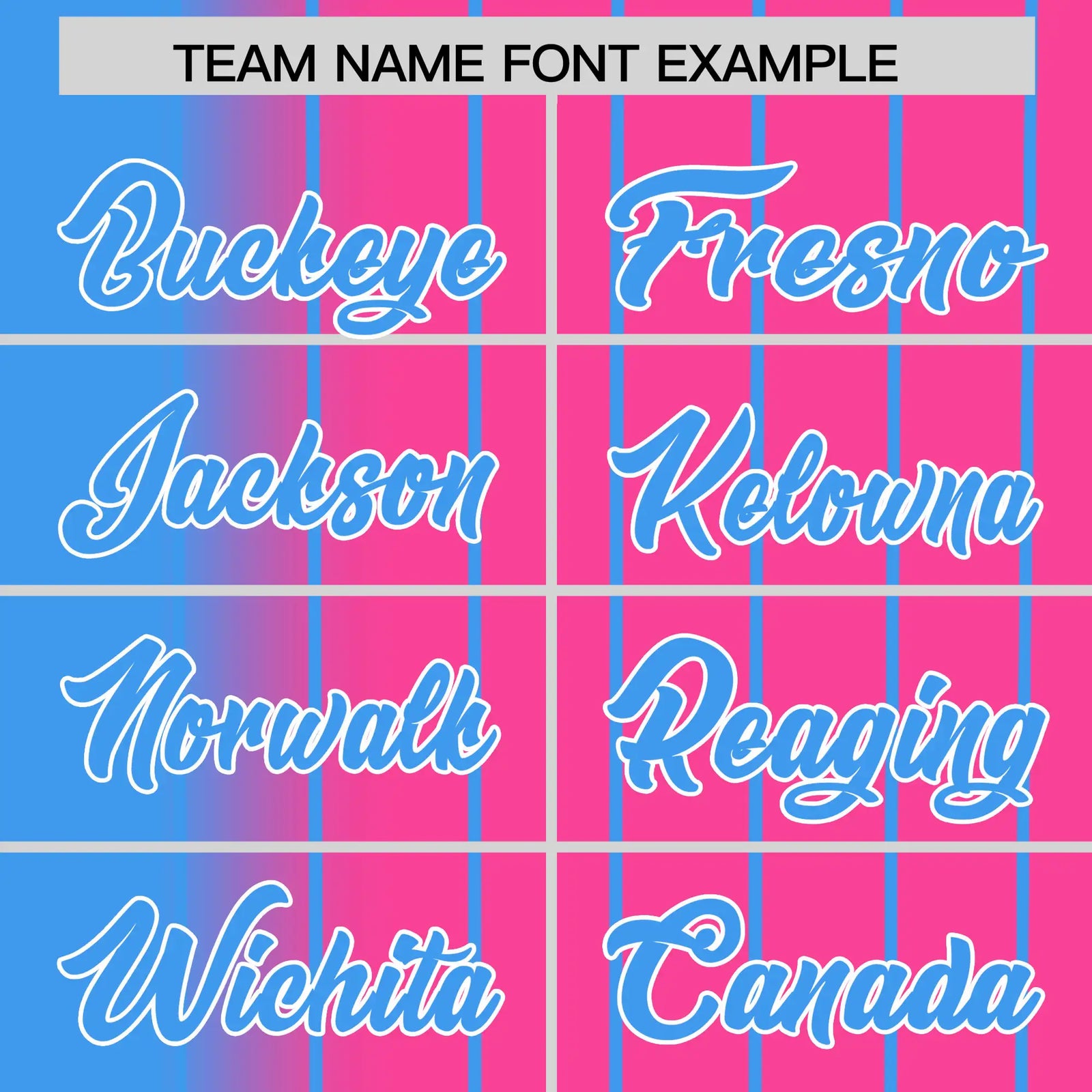 Custom Blue Pink Pinstripe Blue Authentic Baseball Jersey