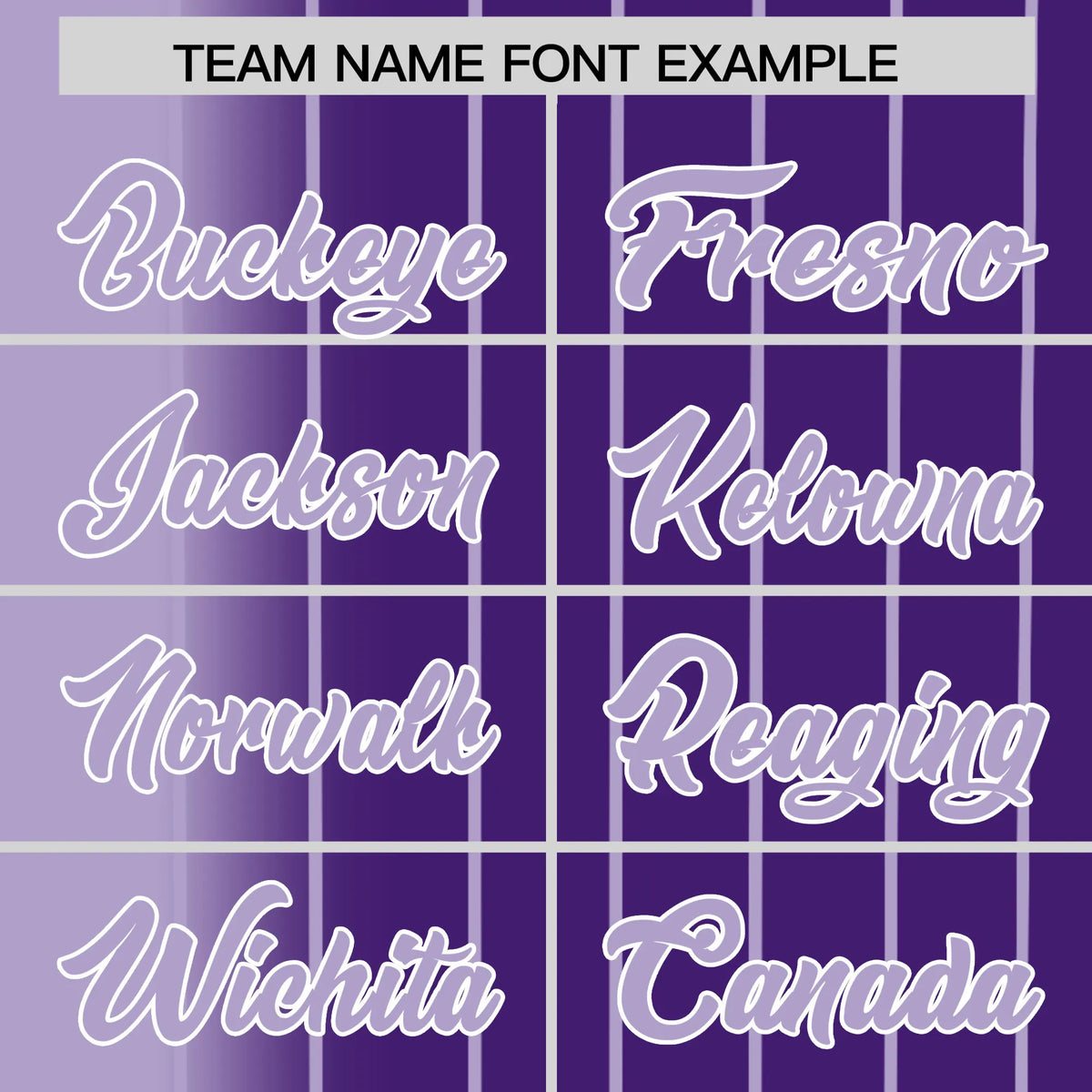 Custom Light Purple Purple Pinstripe Light Purple Authentic Baseball Jersey