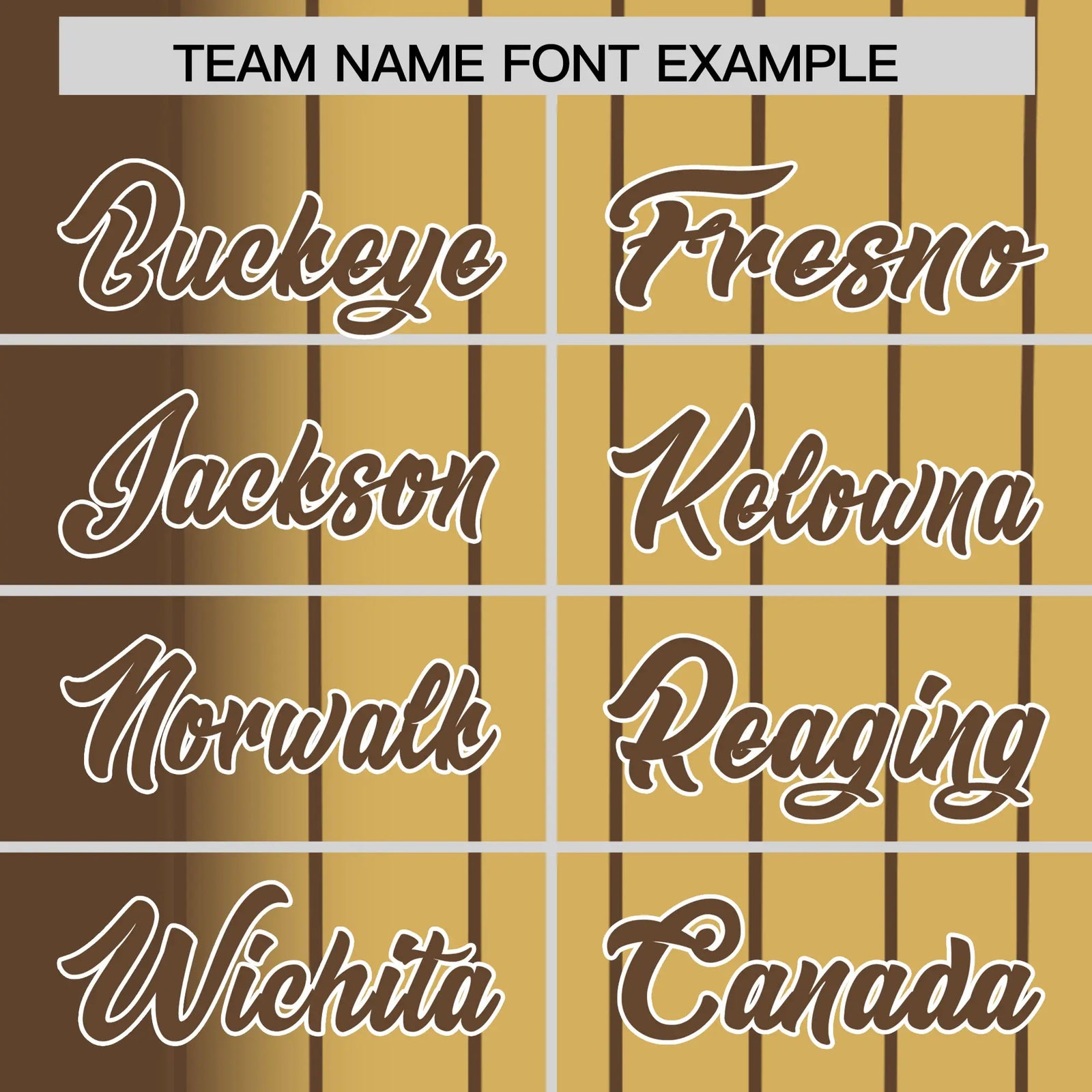 Custom Brown Old-Gold Pinstripe Brown Authentic Baseball Jersey