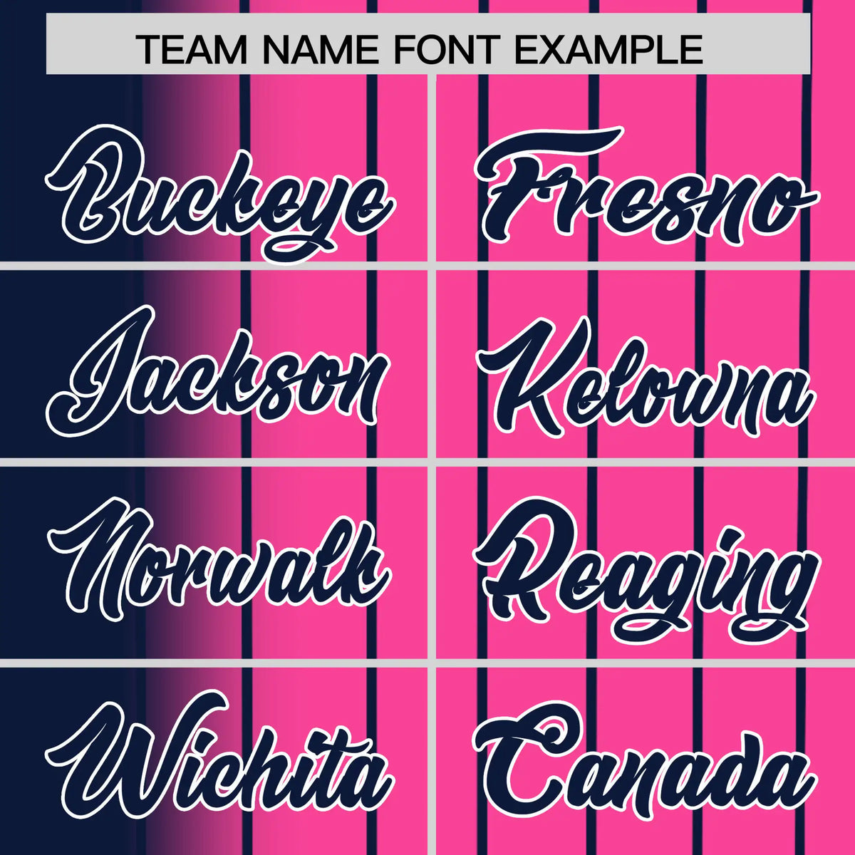 Custom Navy Pink Pinstripe Navy Authentic Baseball Jersey