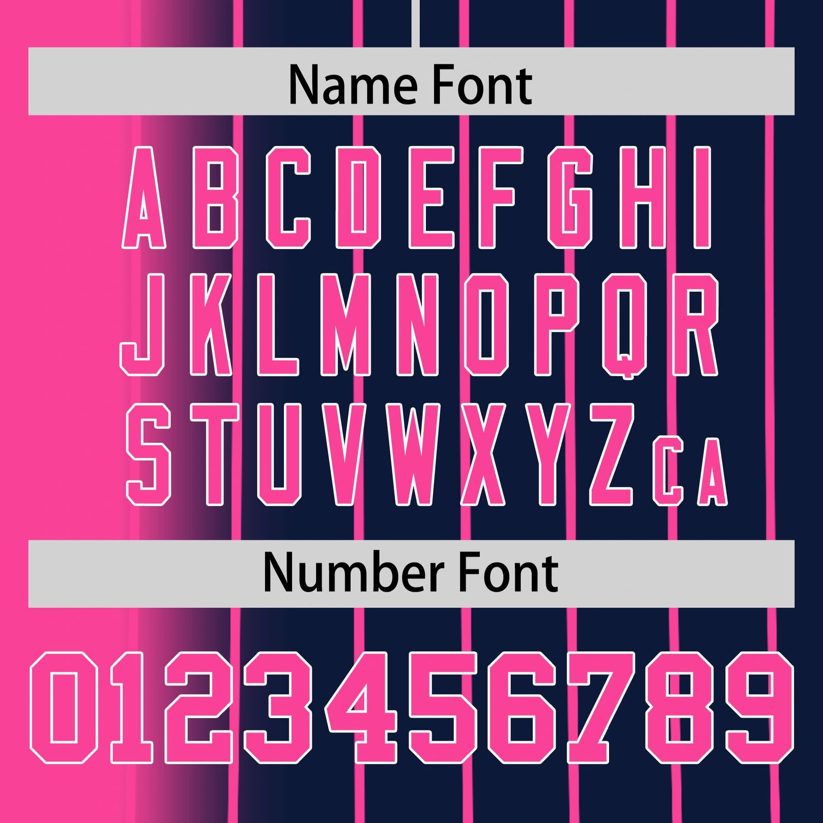 Custom Pink Navy Pinstripe Pink Authentic Baseball Jersey