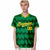 Custom Kelly Green Gold Authentic Corrugated Fashion Baseball Jersey