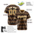 Custom Light Brown Old Gold White Authentic Corrugated Fashion Baseball Jersey