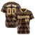 Custom Light Brown Old Gold White Authentic Corrugated Fashion Baseball Jersey