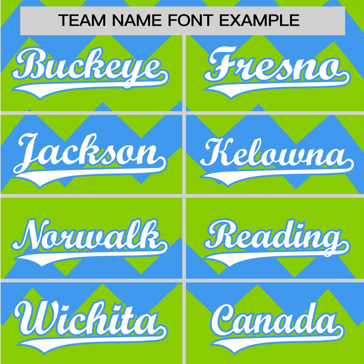 Custom Neon Green Powder Blue White Authentic Corrugated Fashion Baseball Jersey