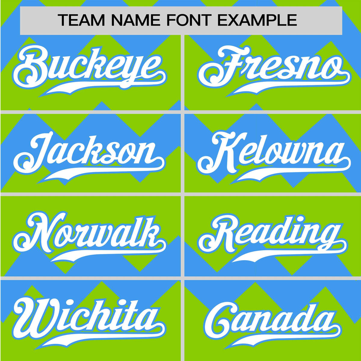 Custom Neon Green Powder Blue White Authentic Corrugated Fashion Baseball Jersey