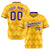 Custom Gold Purple White Authentic Corrugated Fashion Baseball Jersey