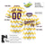 Custom White Purple Gold Authentic Corrugated Fashion Baseball Jersey