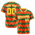 Custom Orange Gold Kelly Green Authentic Corrugated Fashion Baseball Jersey