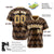 Custom Light Brown Old Gold White Authentic Corrugated Fashion Baseball Jersey