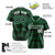 Custom Green White Authentic Corrugated Fashion Baseball Jersey