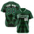 Custom Green White Authentic Corrugated Fashion Baseball Jersey